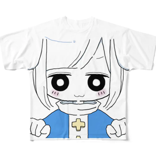 ワン子ちゃん フルグラフィックTシャツ