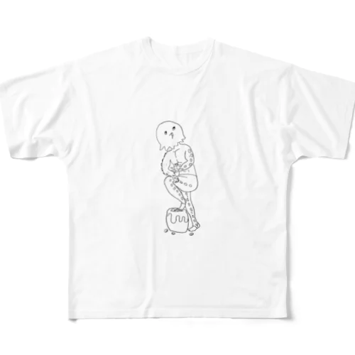 向上心タコ All-Over Print T-Shirt