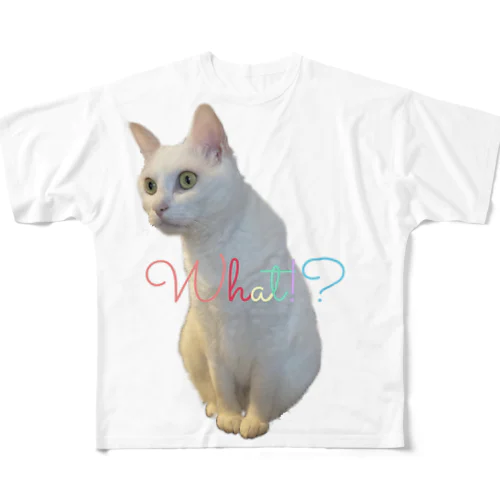 what!?ムーア All-Over Print T-Shirt