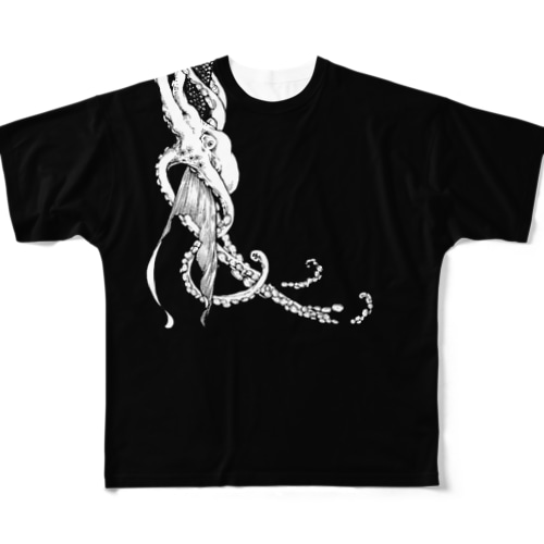 蛸 All-Over Print T-Shirt