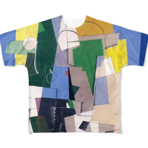 Art Realism Pattern Design Square フルグラフィックTシャツ