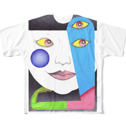 何見てんねん All-Over Print T-Shirt