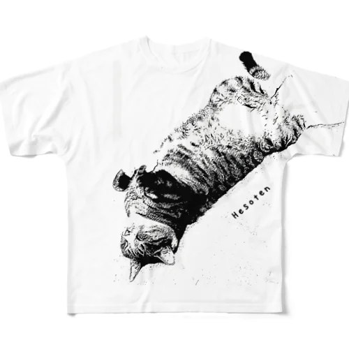 Hesoten Clubへようこそ😺🐾 フルグラフィックTシャツ