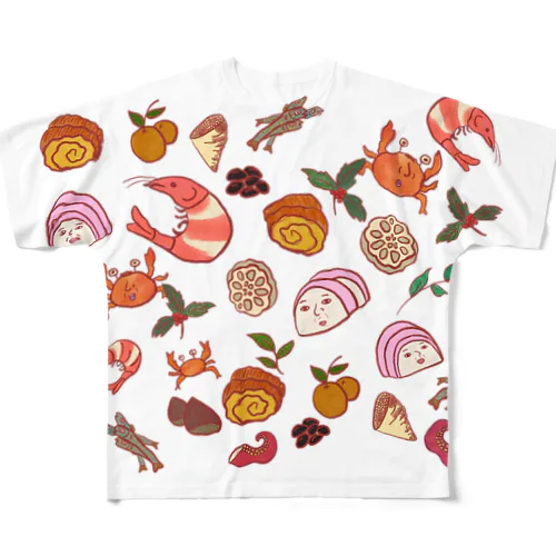 おせちーず All-Over Print T-Shirt