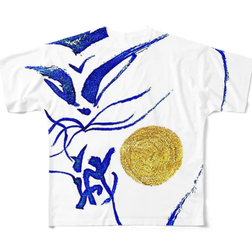 Blue Doragon in Futamata All-Over Print T-Shirt