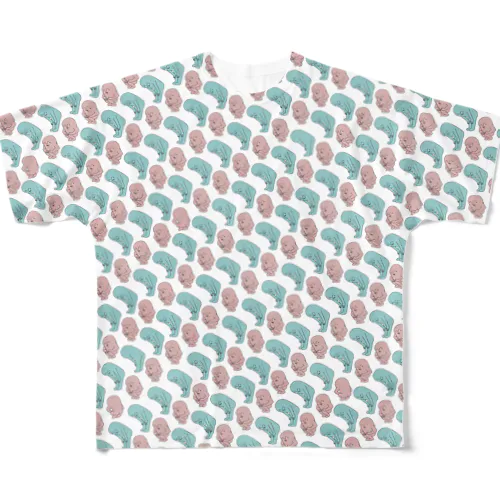 屈伸（赤青） All-Over Print T-Shirt