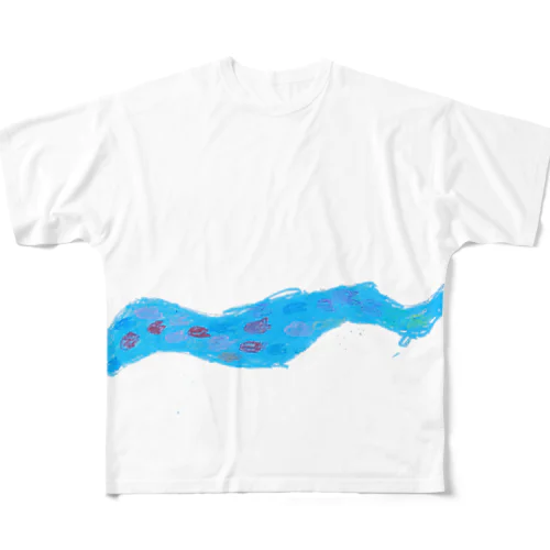 かわ All-Over Print T-Shirt