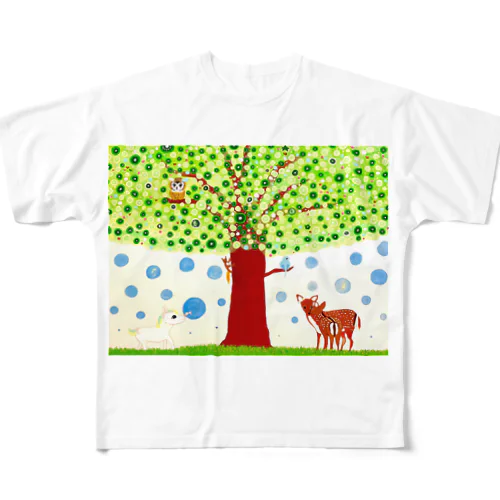希望の木　-壁紙用- フルグラフィックTシャツ