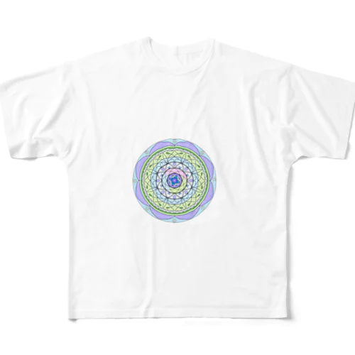 花まんだらTシャツ フルグラフィックTシャツ