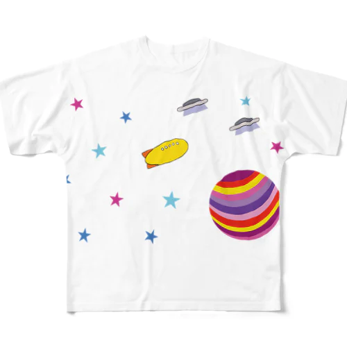 UFO フルグラフィックTシャツ