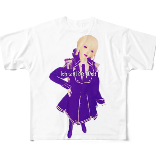 Mydoll02：マルガレーテ(グラフィック・軍服ver) All-Over Print T-Shirt