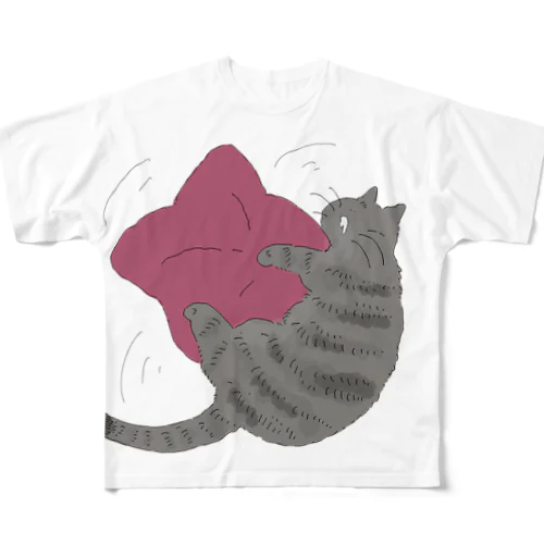 おすねこじゅうべえちゃんケリケリ All-Over Print T-Shirt