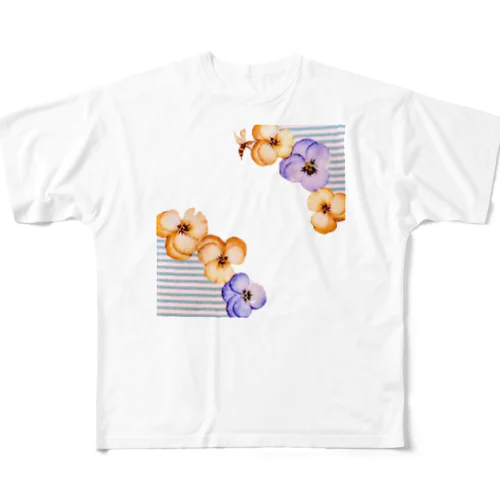 パンジーがかわいいパート２ All-Over Print T-Shirt