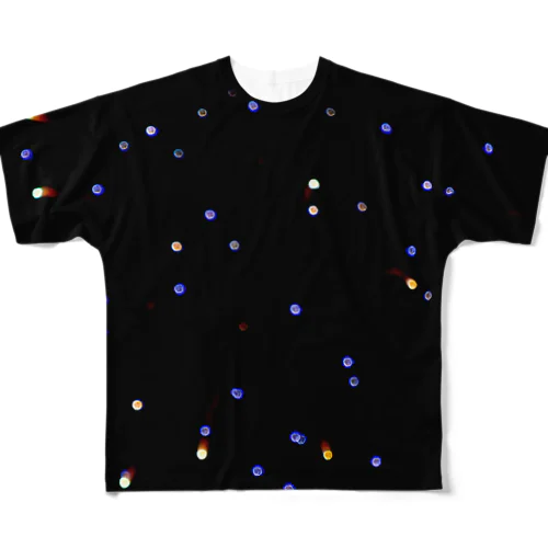 青の宇宙 All-Over Print T-Shirt