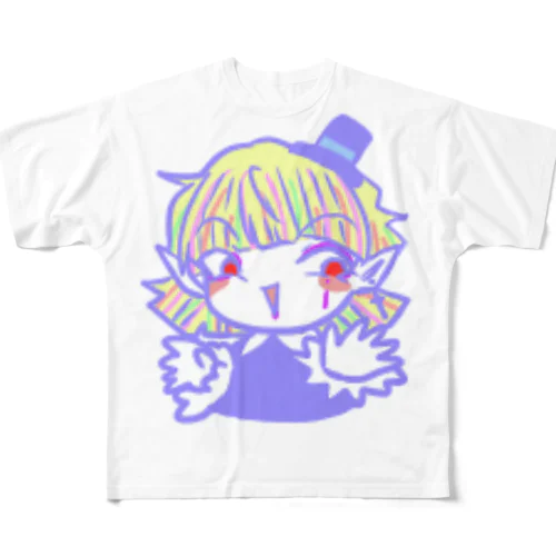 【おちゃめな天使】ソネット【オリジナル】 フルグラフィックTシャツ