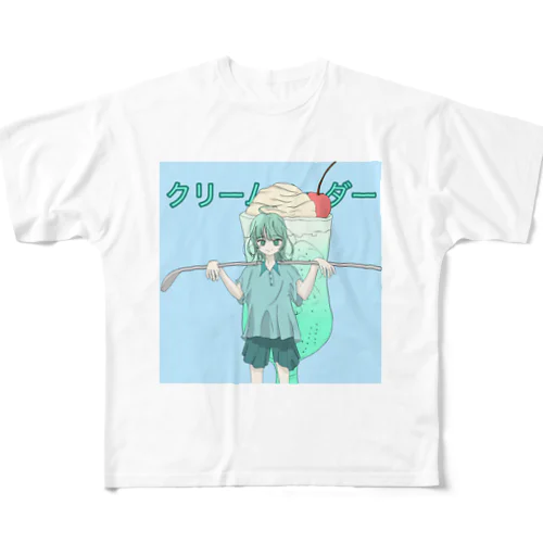 クリームソーダー フルグラフィックTシャツ