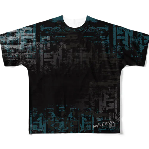 アンドアイデザイン　黒　かっこいい　ロック　Tシャツ　スマホケース All-Over Print T-Shirt