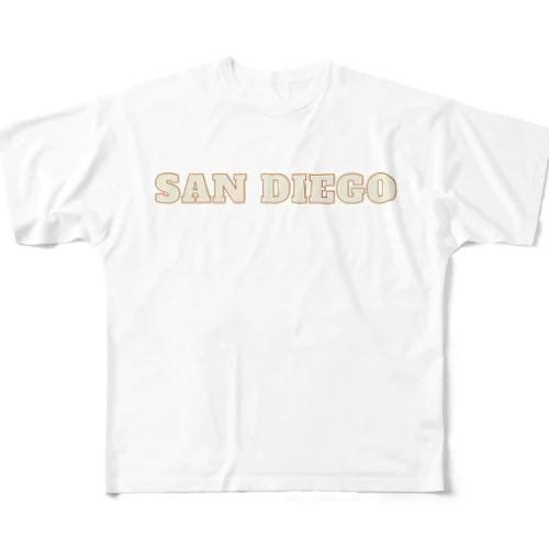 サンディエゴスタイル フルグラフィックTシャツ