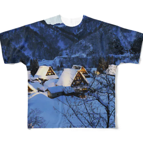 五箇山ライトアップ All-Over Print T-Shirt