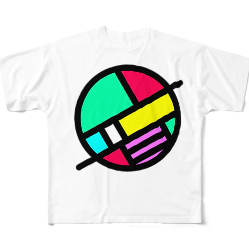 音ロゴ フルグラフィックTシャツ