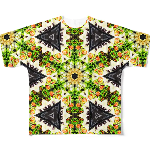 かわいい！サンドウィッチ柄 All-Over Print T-Shirt