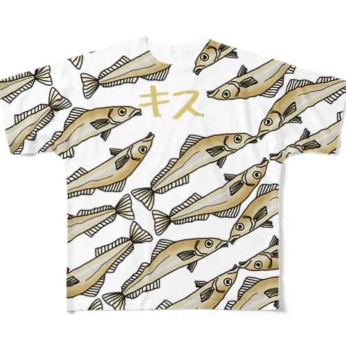 総柄キスちゃん All-Over Print T-Shirt