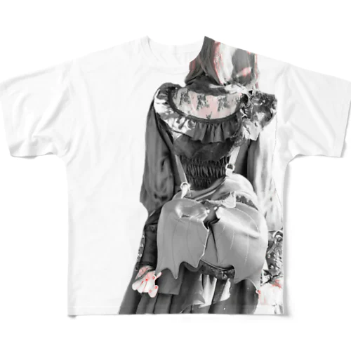 ゴスロリ女子/実写【一ノ瀬彩】 All-Over Print T-Shirt