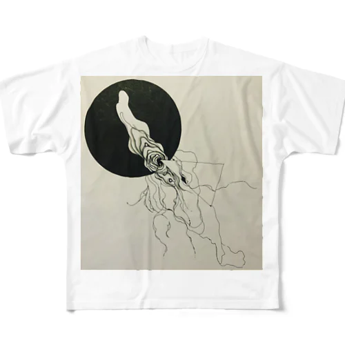 モヤモヤ丸 All-Over Print T-Shirt