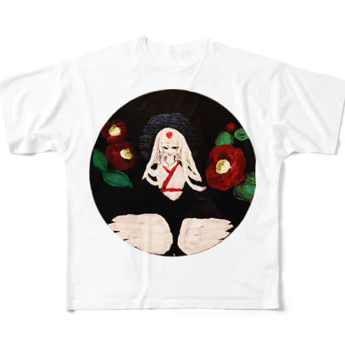 鶴の恩返し All-Over Print T-Shirt