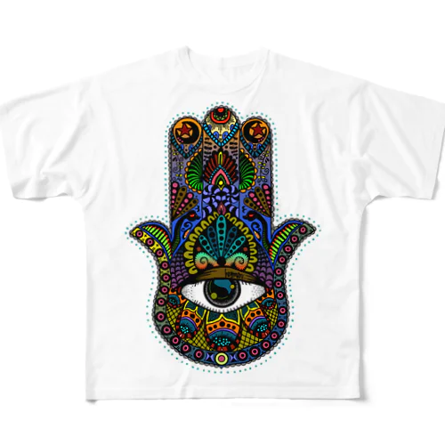 hamsa カラー All-Over Print T-Shirt