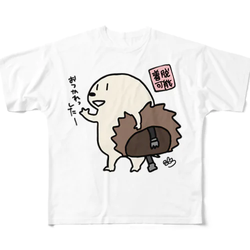 着脱可能 All-Over Print T-Shirt