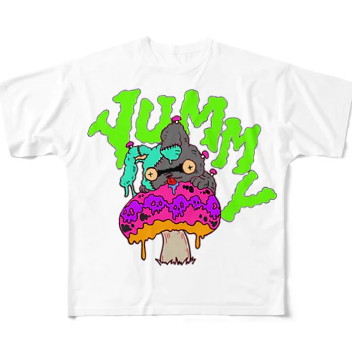 ヘドロバニー（キノコ） All-Over Print T-Shirt