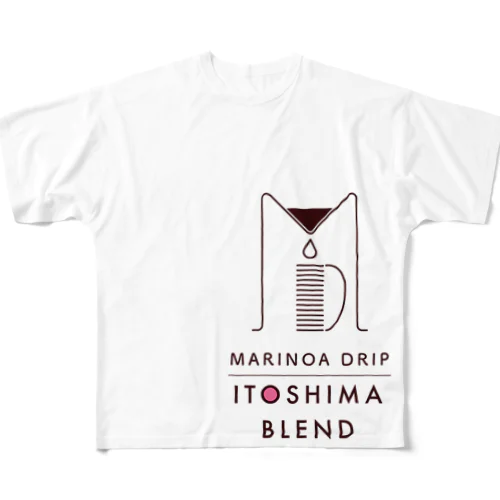 MARINOA DRIP All-Over Print T-Shirt