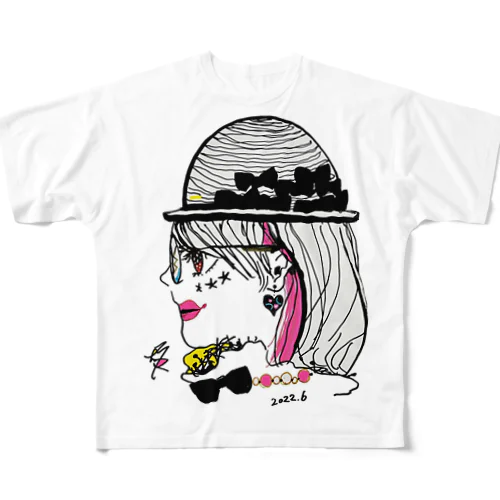 道化のみかちゃん All-Over Print T-Shirt