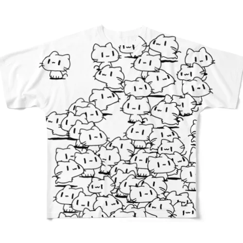 どどねこ-たくさん- All-Over Print T-Shirt