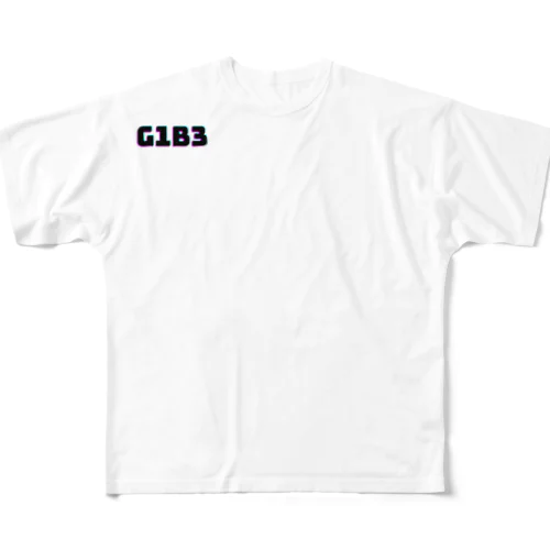 G1B3スタイル フルグラフィックTシャツ