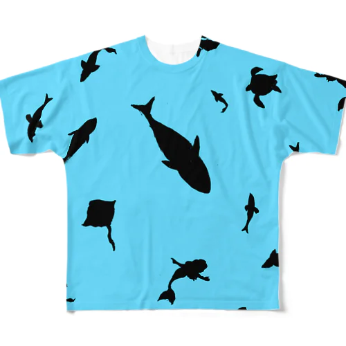 魚影 フルグラフィックTシャツ