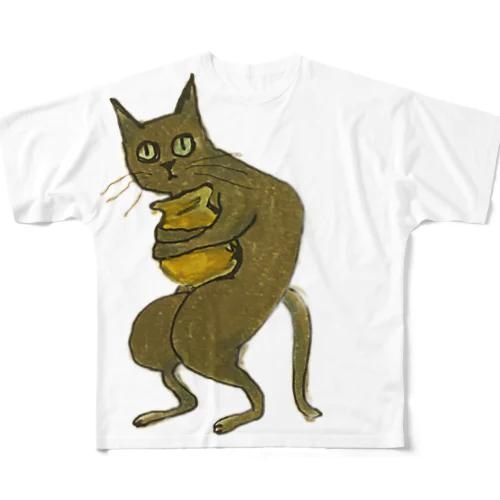 泥棒猫 All-Over Print T-Shirt