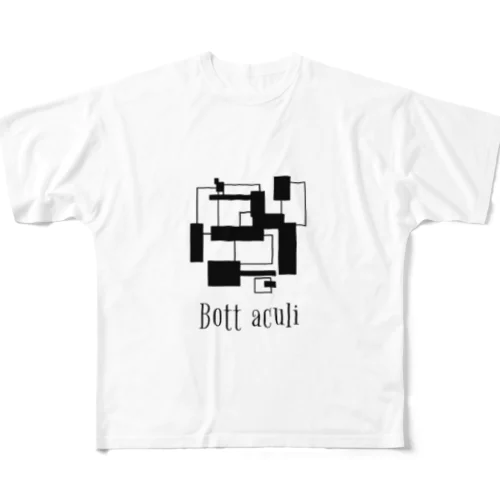 Bott aculi フルグラフィックTシャツ