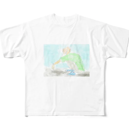 ストリート男子 All-Over Print T-Shirt