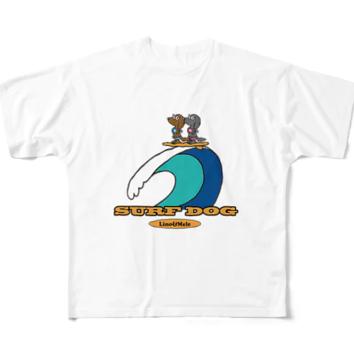 リノメレSURF DOGカラー All-Over Print T-Shirt