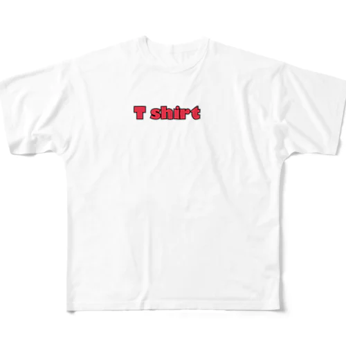 「T shirt」Tシャツ フルグラフィックTシャツ