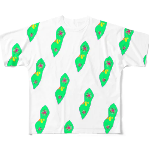 ゾウリムシさんたち All-Over Print T-Shirt