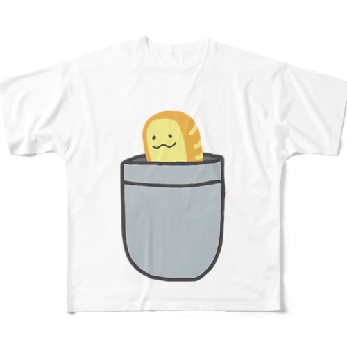 ポッケパン フルグラフィックTシャツ