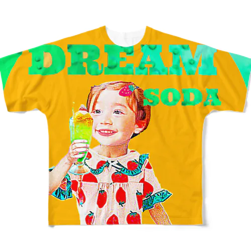 DREAM　SODA All-Over Print T-Shirt