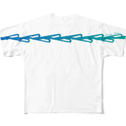 テスラバルブ All-Over Print T-Shirt