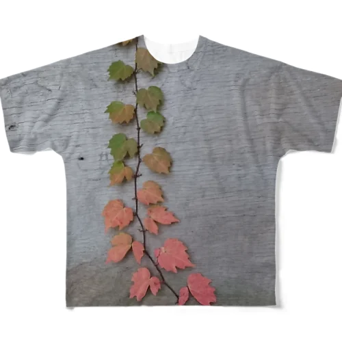 ツタの木壁 All-Over Print T-Shirt