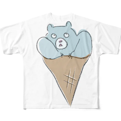 アイスクリーム ソーダ味 フルグラフィックTシャツ