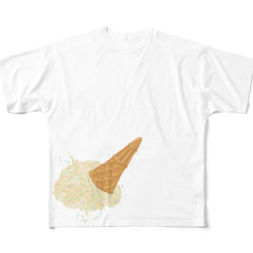 やんぐすけーる・落下アイス=バニラ All-Over Print T-Shirt