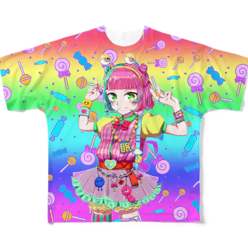 デコラファッションの女の子 All-Over Print T-Shirt